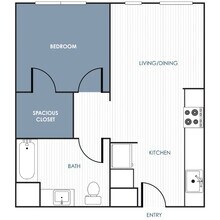 1 Bedroom floor plan